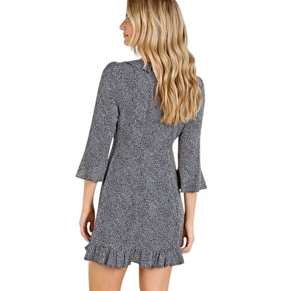 NWT Auguste the Label | Diamond Rumba Sleeved Mini Dress | Black | Women’s XS - Picture 3 of 13